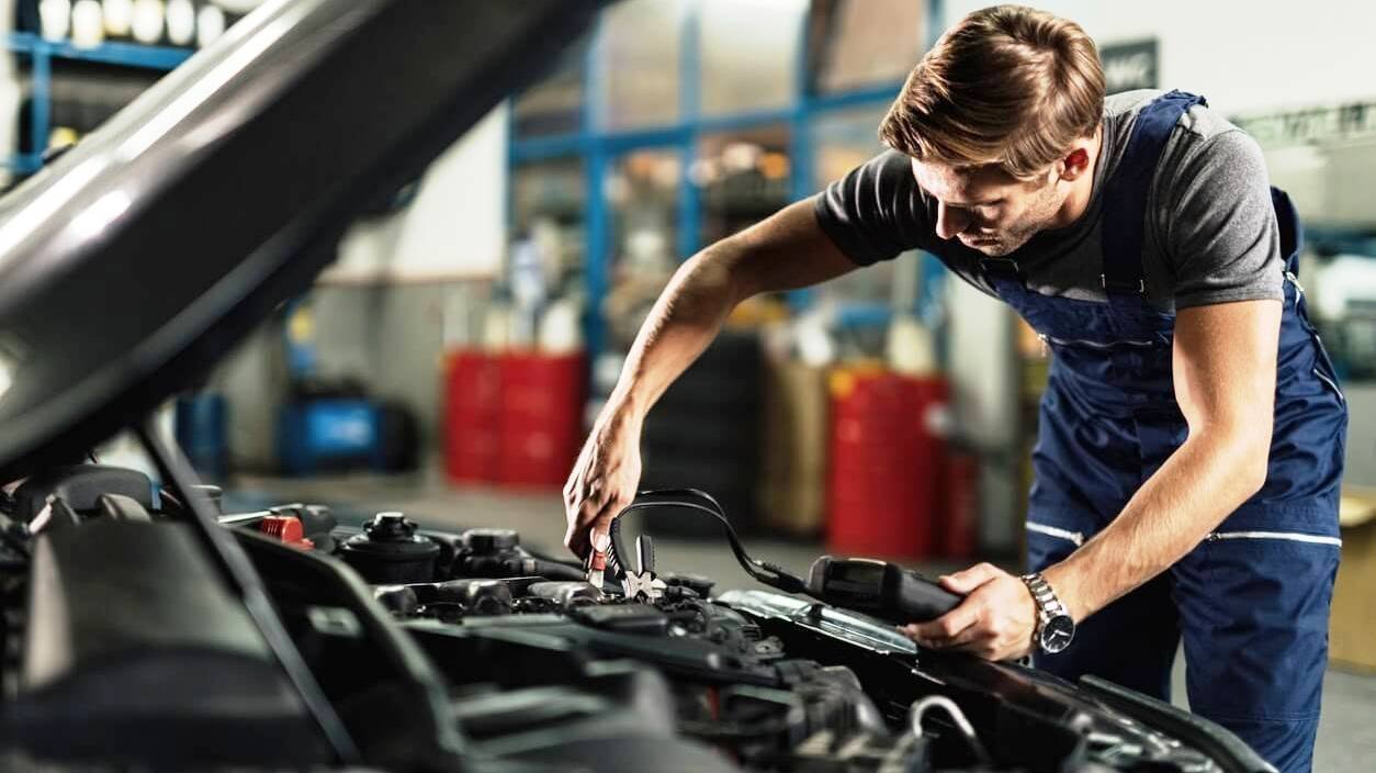 Technician Servicing Car Dubai